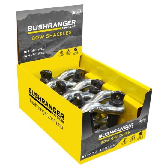 Bushranger Bow Shackle | 4.75 Tonne | PAIR - Image 2
