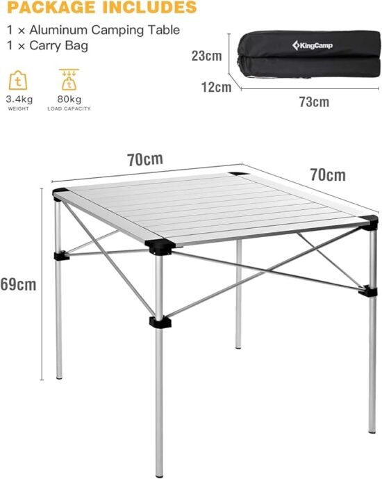 Kingcamp Compact Roll-Up Table KC3961 - Image 7