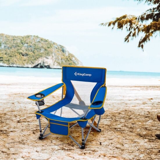 Kingcamp KC2135 Larch Beech Chair Blue - Image 2
